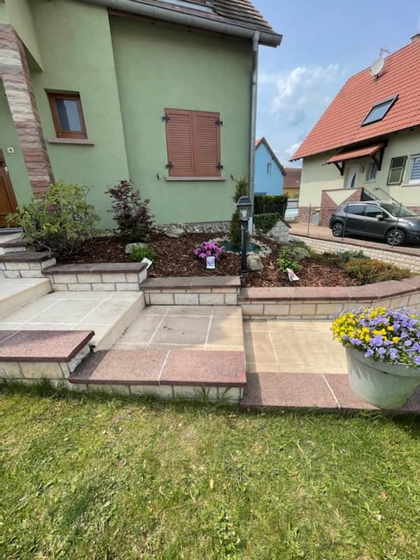 Réaménagement d&#8217;une entrée à Sermersheim Sélestat
